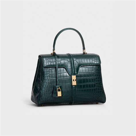 celine box bag crocodile|Celine pursebop box bag.